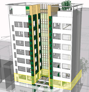 Artist's impression of the new student hostel.